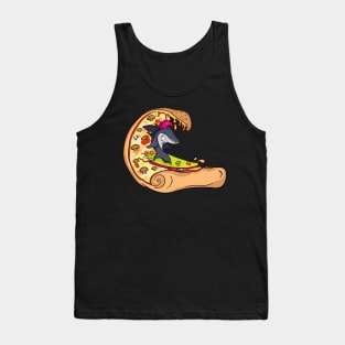 Surfing pizza Tank Top